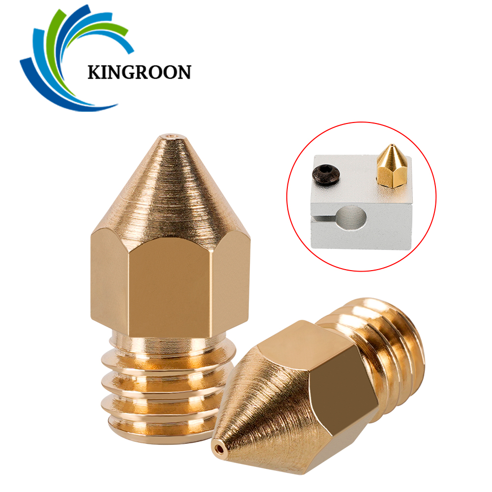 3D Printer Nozzle Brass - MK7 MK8 หัวฉีด 0.4 มม.0.3 มม.0.2