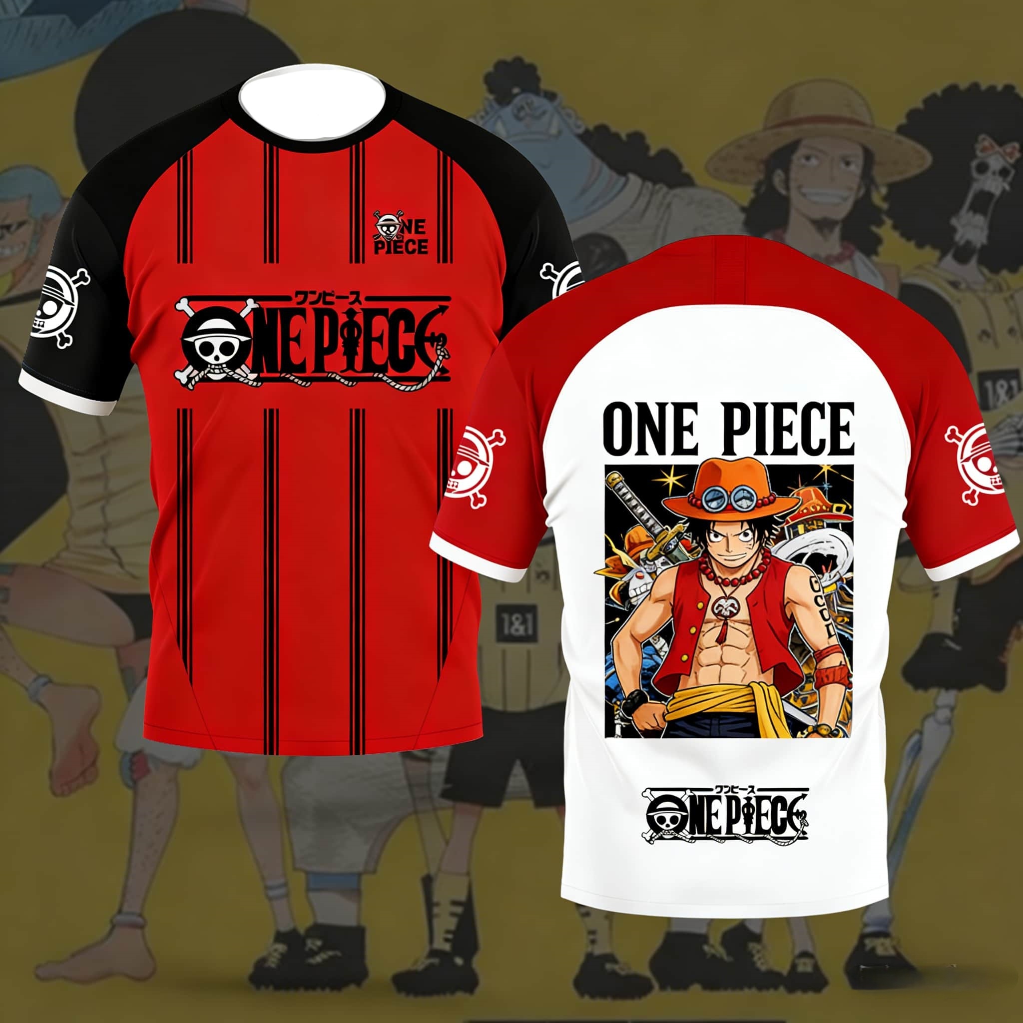3D Printing One Piece - เสื้อยืดพิมพ์ลาย 3 มิติ ระบายอากาศ แห้งเร็ว สำหรับผู้ชายและผู้หญิง