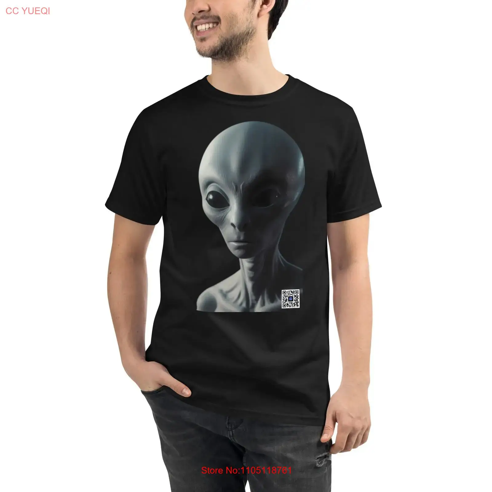 3D Printing Qr Code - เสื้อยืดออร์แกนิคลายเอเลี่ยน สแกนด้วยสมาร์ทโฟนได้ สร้างภาพ 3 มิติ ด้วย