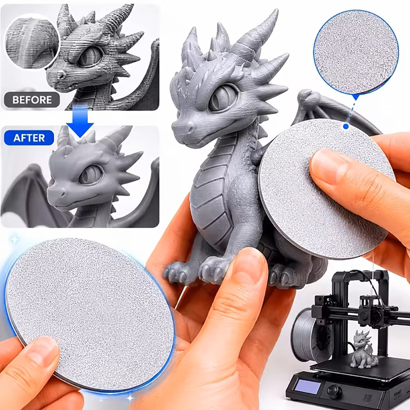 3D Printing Yourself - แผ่นขัดเรซินสำหรับงานพิมพ์ 3 มิติ เครื่องมือลบเส้นชั้น PLA ความละเอียด