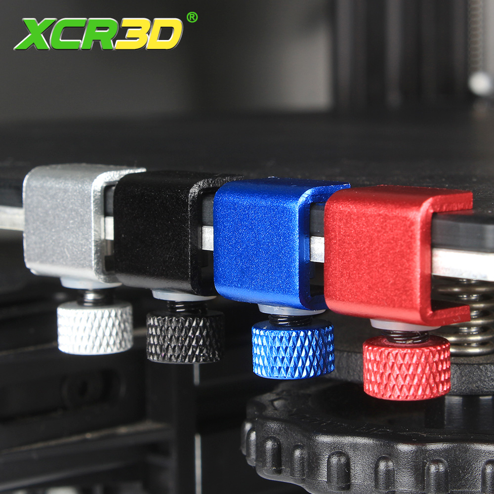3D Printer Bed Spring - XCR3D 2pcs 3D ชิ้นส่วนเครื่องพิมพ์แก้วแผ่น CLAMP คลิปสร้างแพลตฟอร์มเตียงอุ่น