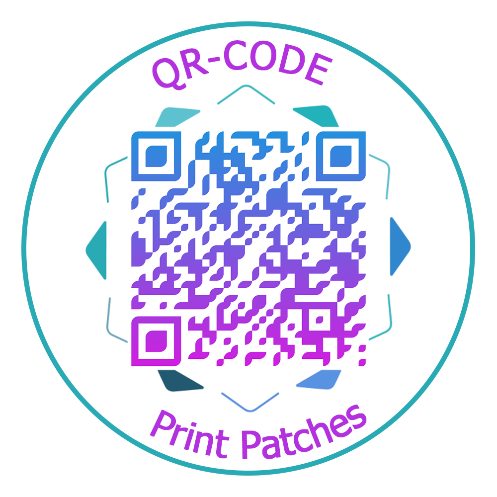 3D Printing Qr Code - Custom QR-Codeแพทช์Makeพิมพ์แพทช์เหล็กบนแพทช์HookและLoop Patchเย็บบนบุคลิกภาพโลโก้ป้ายDIY Appliques