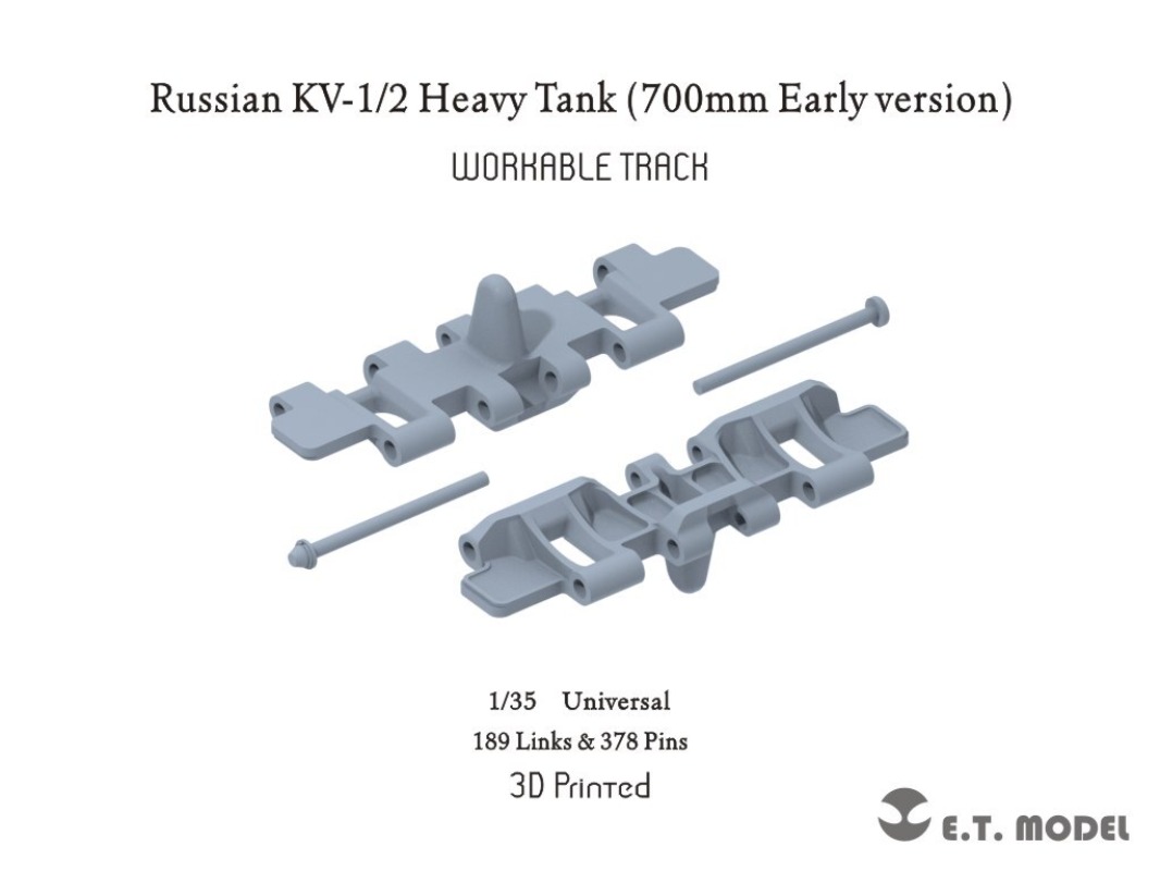 3D Printing Link - รางรถถัง KV-1/KV-2 แบบพิมพ์ 3 มิติ ขนาด