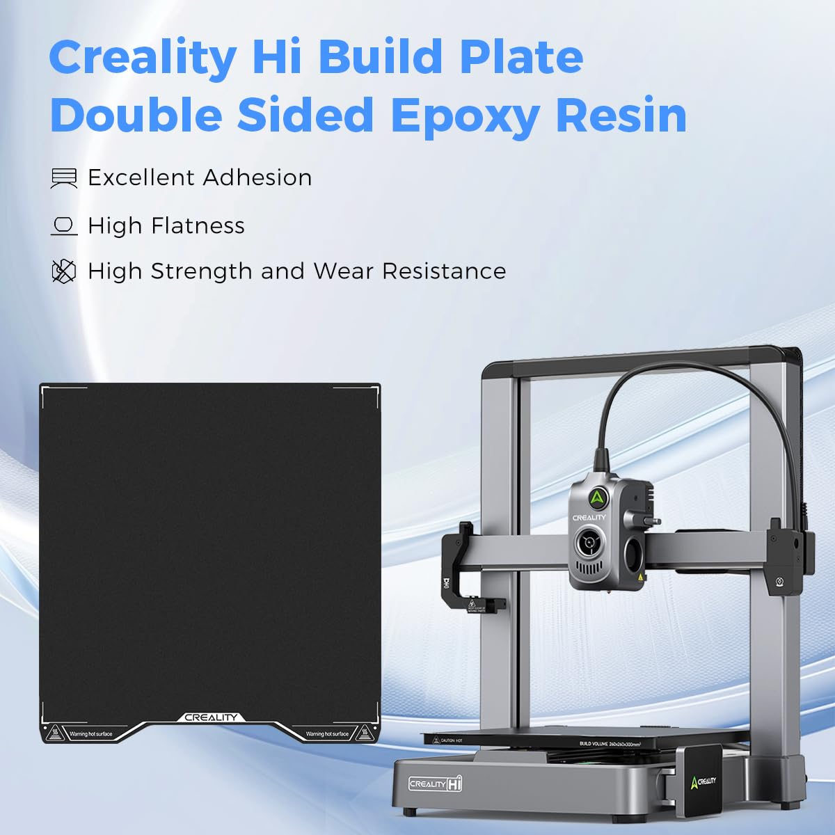 แผ่นรองพิมพ์ Creality Hi Epoxy - 3D Printer Bed Spring บทวิจารณ์และราคา
