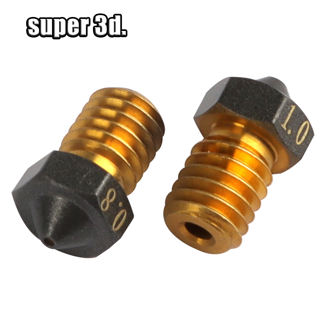 หัวฉีด PTFE แบบ V6 1/4/2/5ชิ้น - 3D Printer Nozzle Brass บทวิจารณ์และราคา
