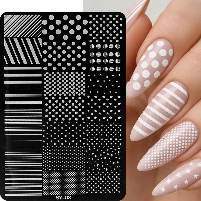 แผ่นปั๊มลายเล็บสแตนเลสลายจุดแล - 3D Printing Template บทวิจารณ์และราคา