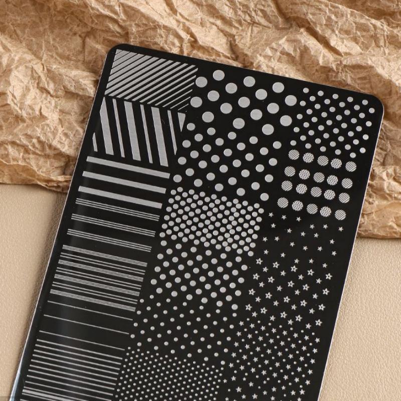 แผ่นปั๊มลายเล็บสแตนเลสลายจุดแล - 3D Printing Template บทวิจารณ์และราคา