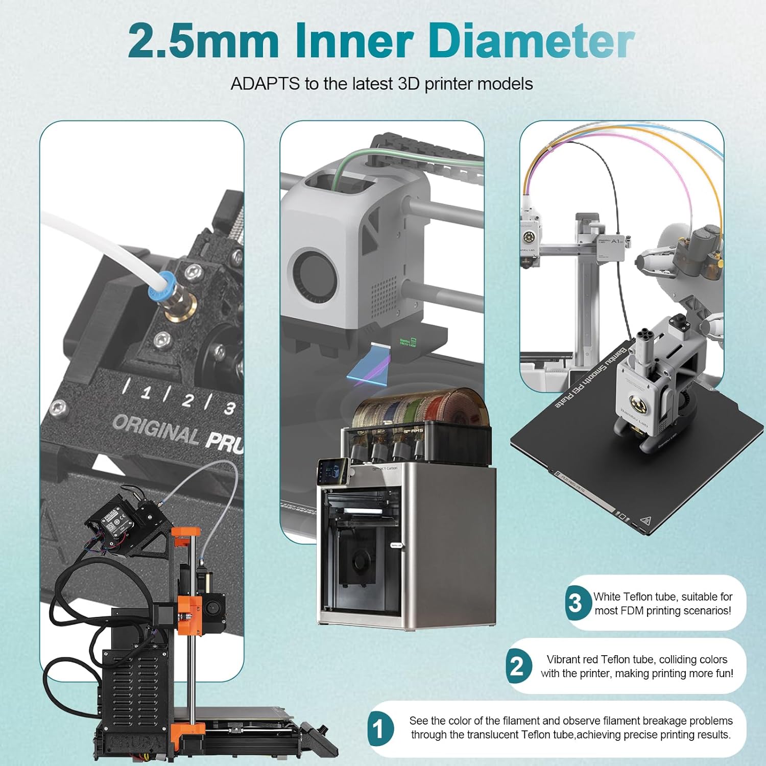 ท่อ PTFE สำหรับเครื่องพิมพ์สาม - 3D Printing Fff บทวิจารณ์และราคา