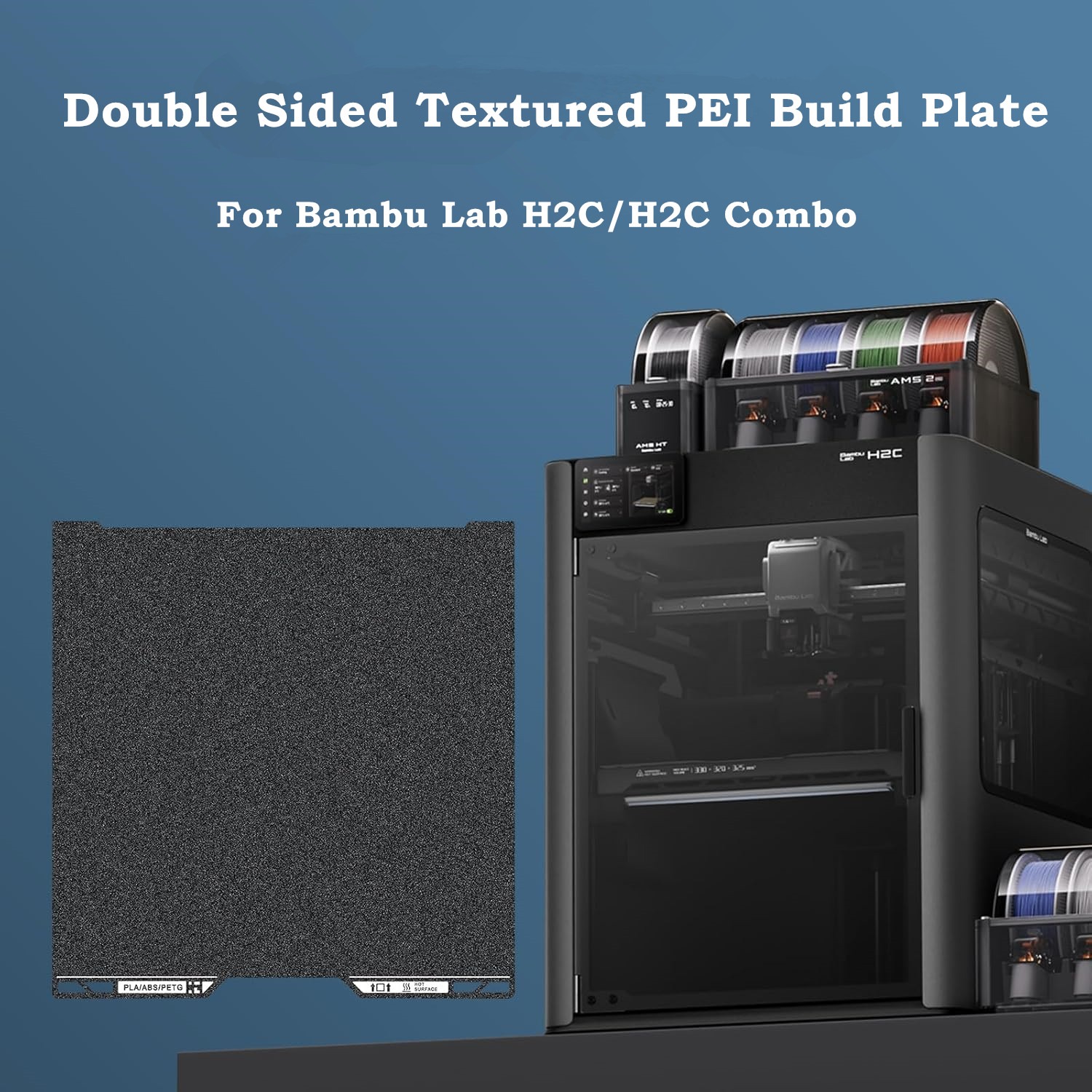 แผ่นพิมพ์ H2C สีดำ PEI พร้อมคิ - 3D Printing Qr Code บทวิจารณ์และราคา