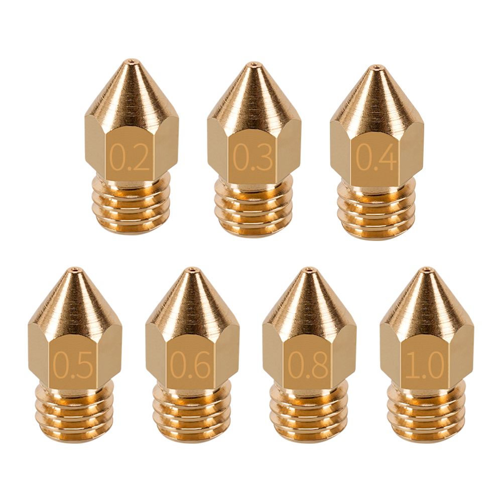 MK7 MK8 หัวฉีด 0.4 มม.0.3 มม.0 - 3D Printer Nozzle Brass บทวิจารณ์และราคา