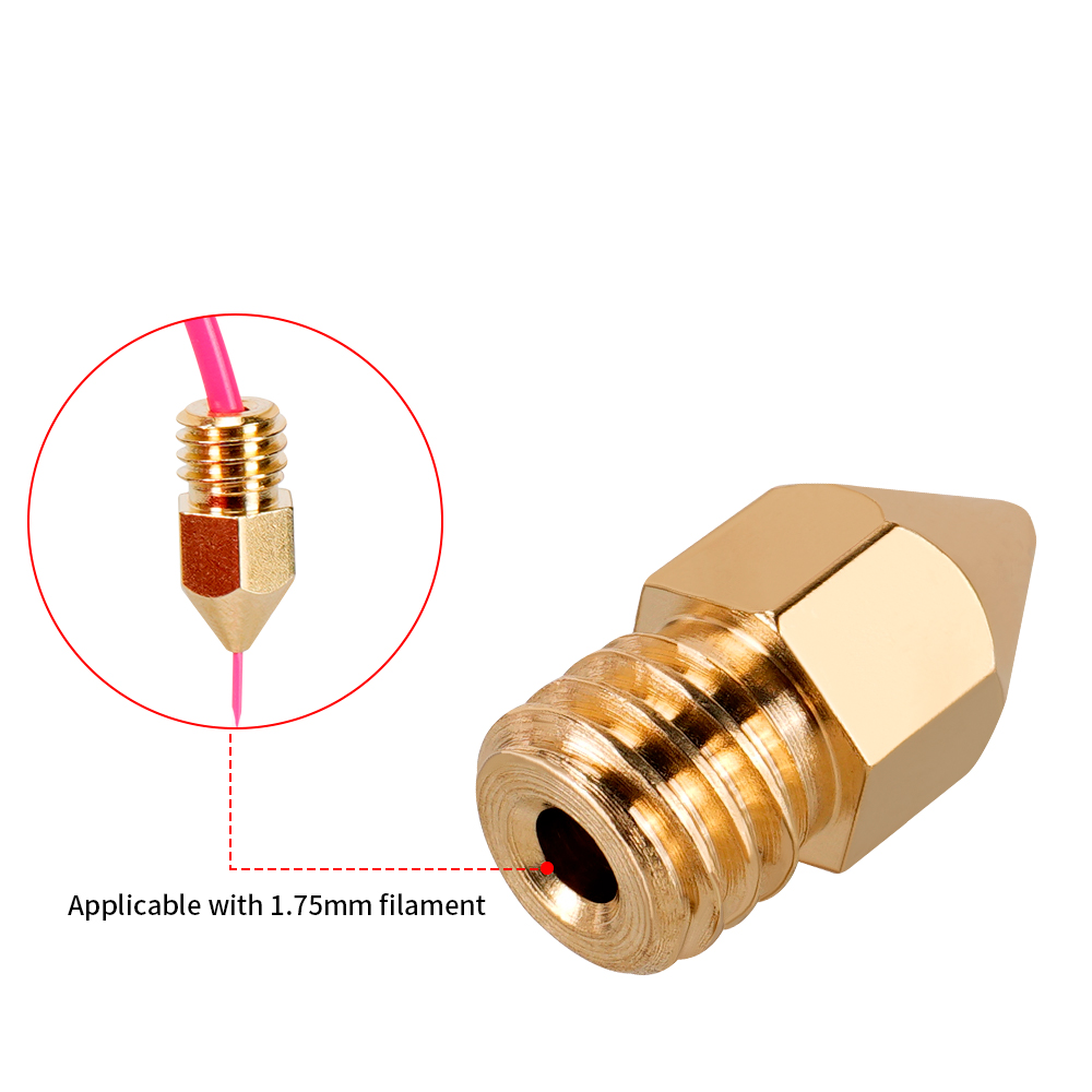 MK7 MK8 หัวฉีด 0.4 มม.0.3 มม.0 - 3D Printer Nozzle Brass บทวิจารณ์และราคา