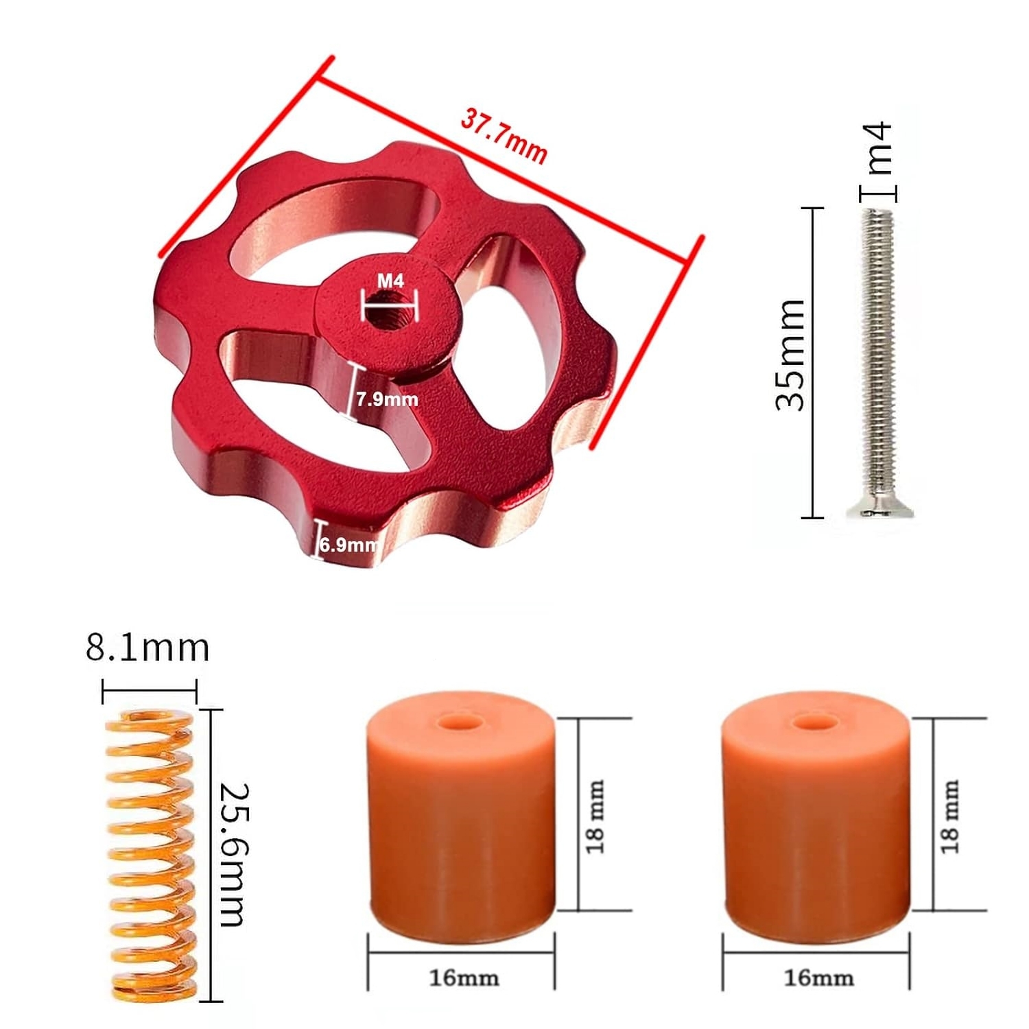 4PCS 3Dเครื่องพิมพ์เตียงร้อนLe - 3D Printer Bed Spring บทวิจารณ์และราคา