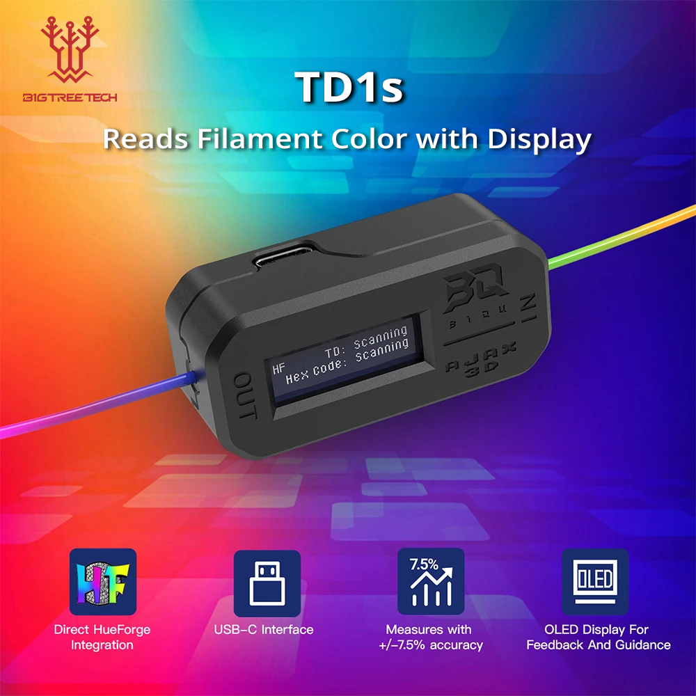 หน้าจอ: BIGTREETECH TD1s อ่านส - 3D Printing Fff บทวิจารณ์และราคา