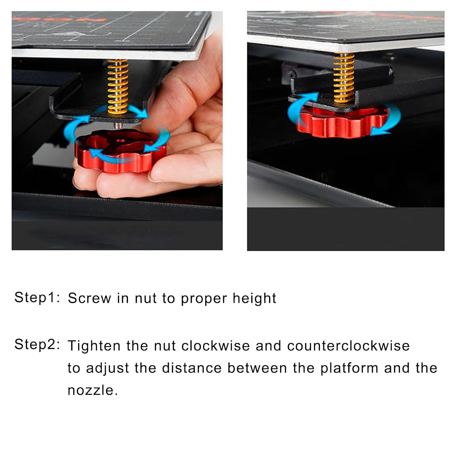 น็อตปรับระดับโลหะ Creality, ชุ - 3D Printer Bed Spring บทวิจารณ์และราคา