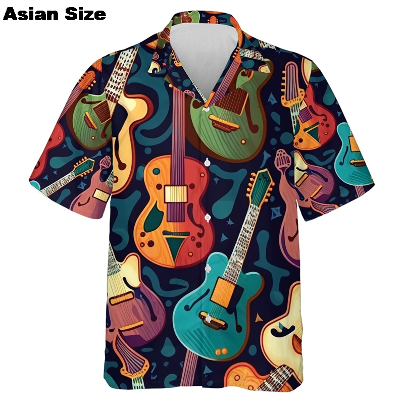 เสื้อสําหรับชายเพลงกีตาร์พิมพ์ - 3D Printing Guitar บทวิจารณ์และราคา