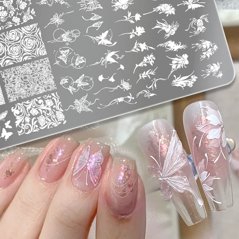 แผ่นปั๊มลายเล็บ BORN PRETTY ลา - 3D Printing Template บทวิจารณ์และราคา