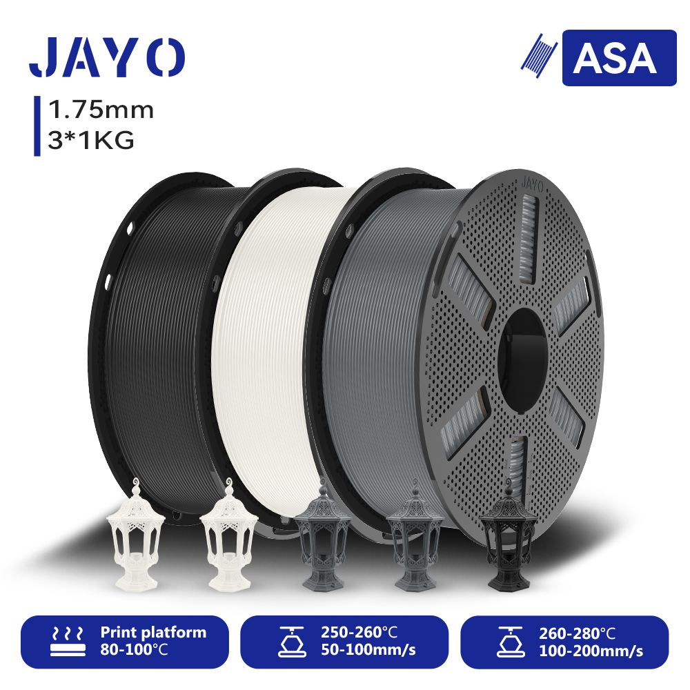 ไส้พิมพ์ 3 มิติ JAYO 3*1KG รุ่ - Asa Filament Outdoor บทวิจารณ์และราคา