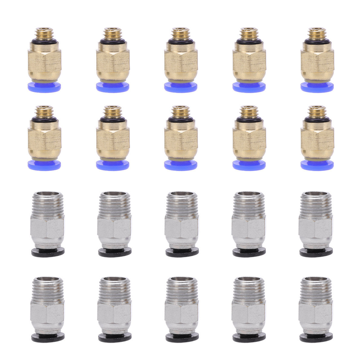 20 ชิ้น ข้อต่อแบบกดลม PC4 M10  - 3D Printer Extruder บทวิจารณ์และราคา