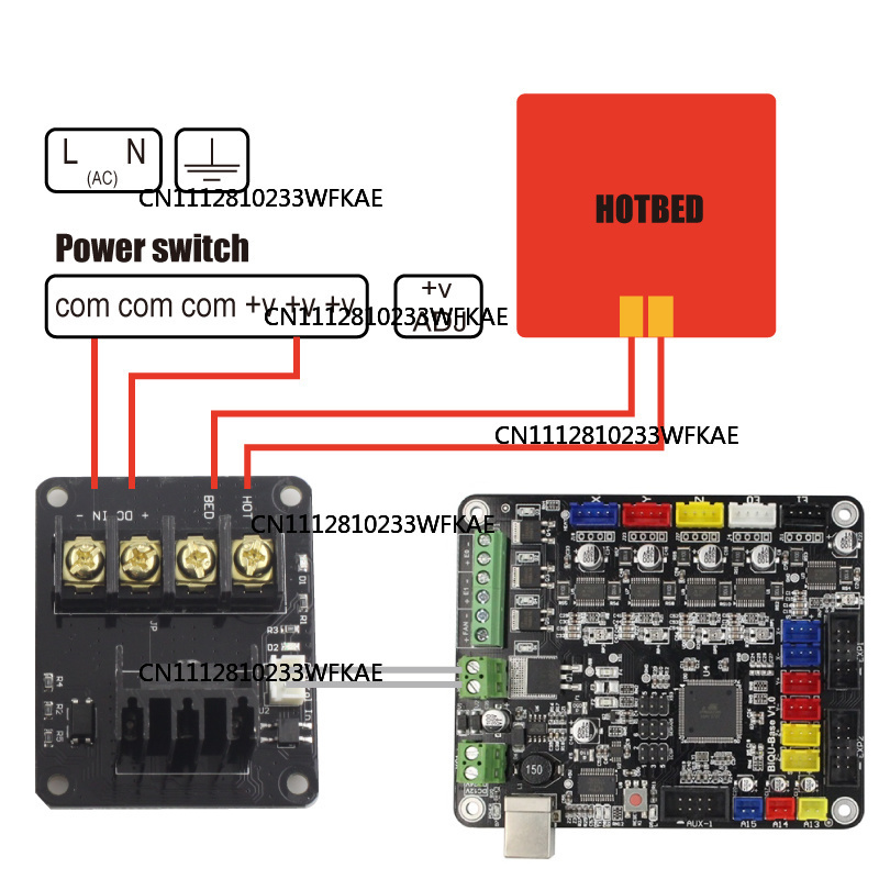 โมดูลจ่ายไฟสำหรับแผ่นทำความร้อ - 3D Printer Extruder บทวิจารณ์และราคา