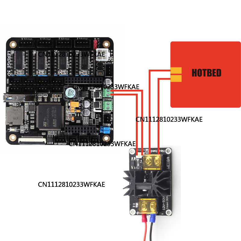 โมดูลจ่ายไฟสำหรับแผ่นทำความร้อ - 3D Printer Extruder บทวิจารณ์และราคา