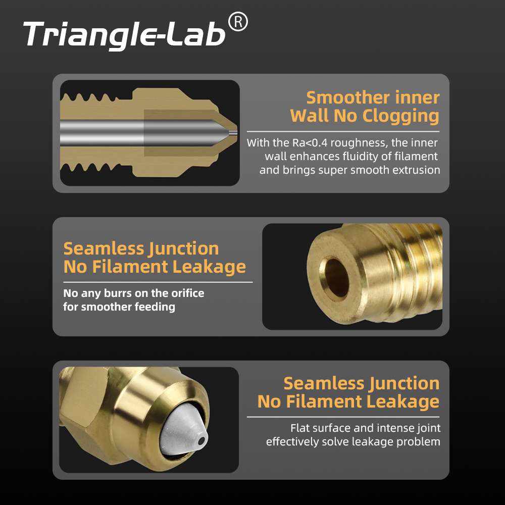 ไทรแองเกิลแล็บ ®   หัวฉีดทองเห - 3D Printer Nozzle Brass บทวิจารณ์และราคา