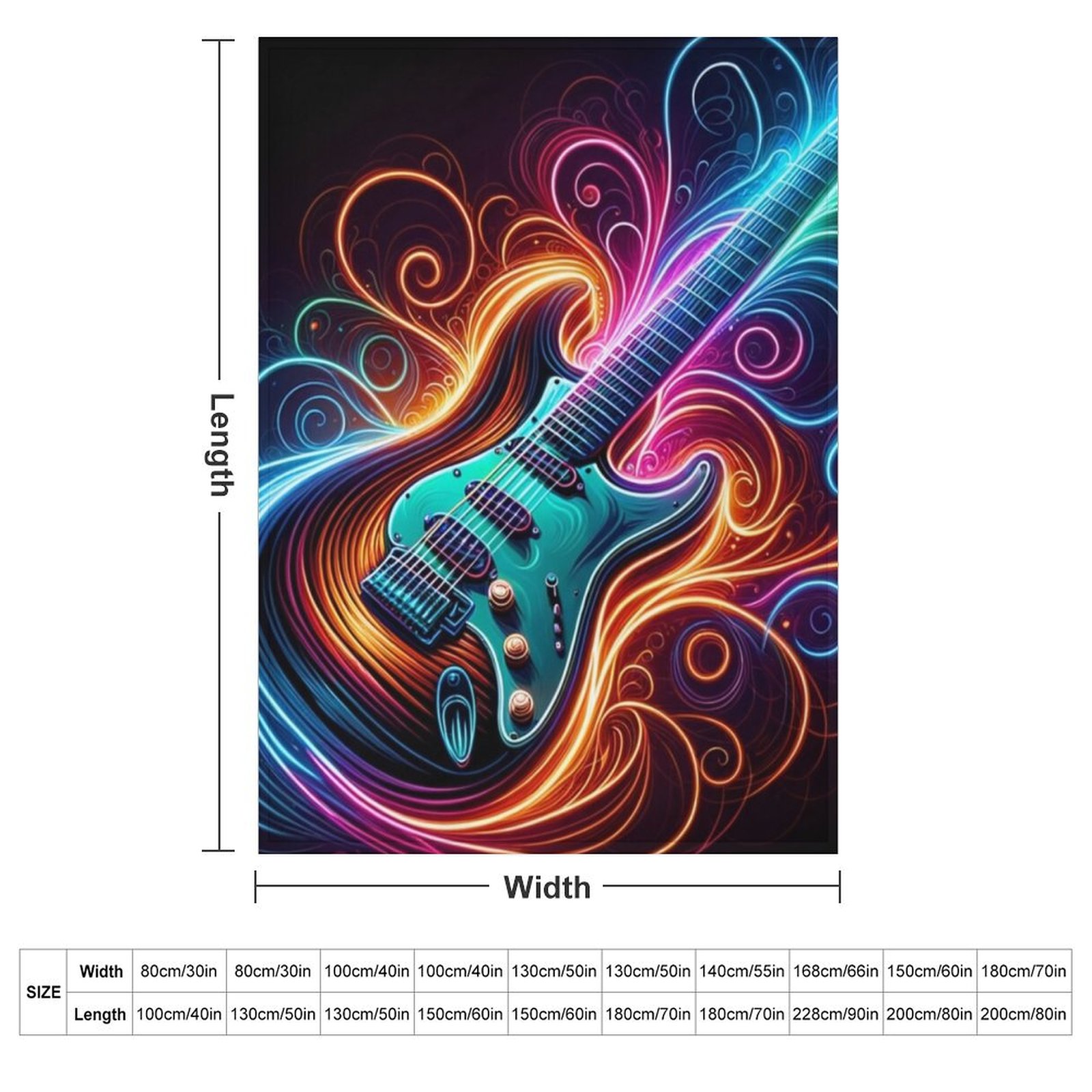 นีออนกรูฟ - ผ้าห่มลายกีตาร์ไฟฟ - 3D Printing Guitar บทวิจารณ์และราคา